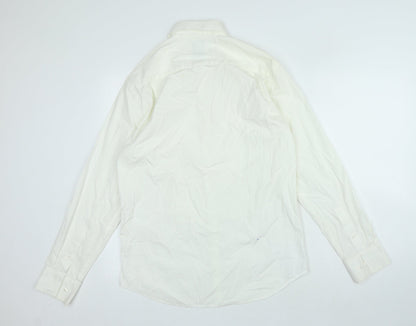 Mens UK Size M Gap Ivory  Button-Up Long Sleeve Casual Shirt