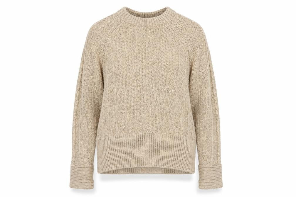 Womens UK Size XS H&M Beige Pullover Jumper