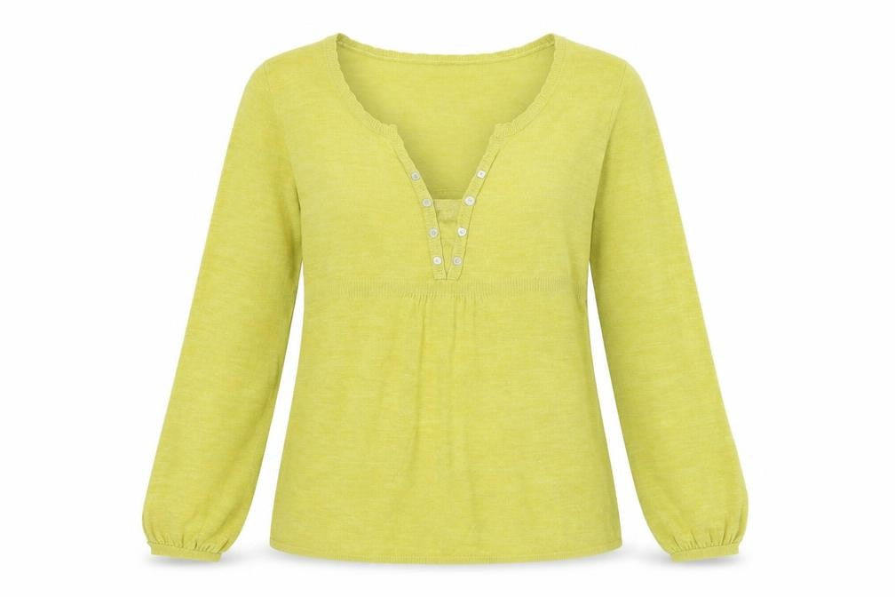 Womens UK Size 14 Per Una Green Basic Blouse