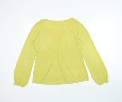 Womens UK Size 14 Per Una Green Basic Blouse