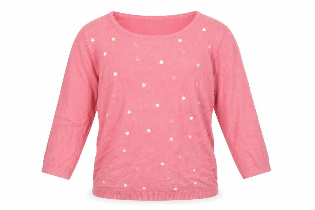 Womens UK Size 14 Love Knitwear Pink Pullover Jumper