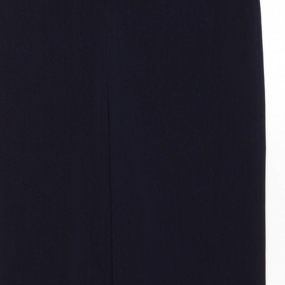 Pinns Womens Blue Polyester Jogger Trousers Size 12 L28 in Regular Drawstring