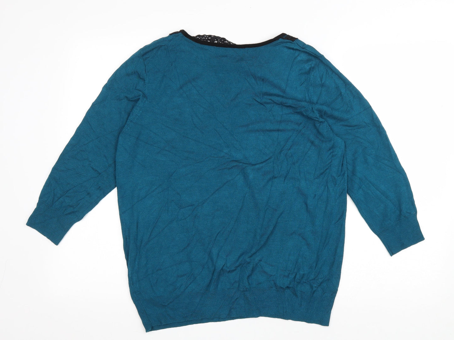 Womens UK Size 16 Preworn Blue Pullover Jumper