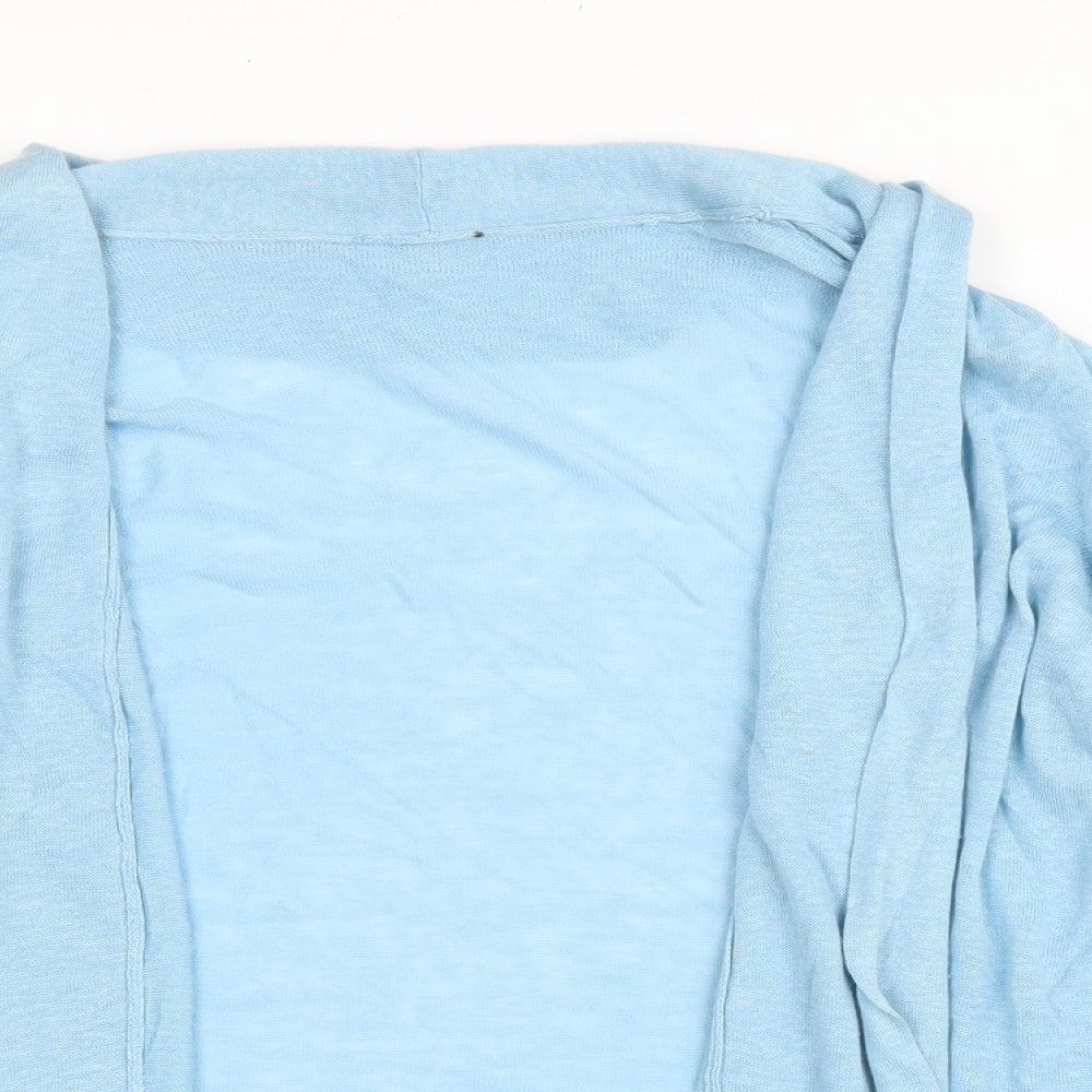 Womens UK Size L Preworn Blue Cardigan Jumper
