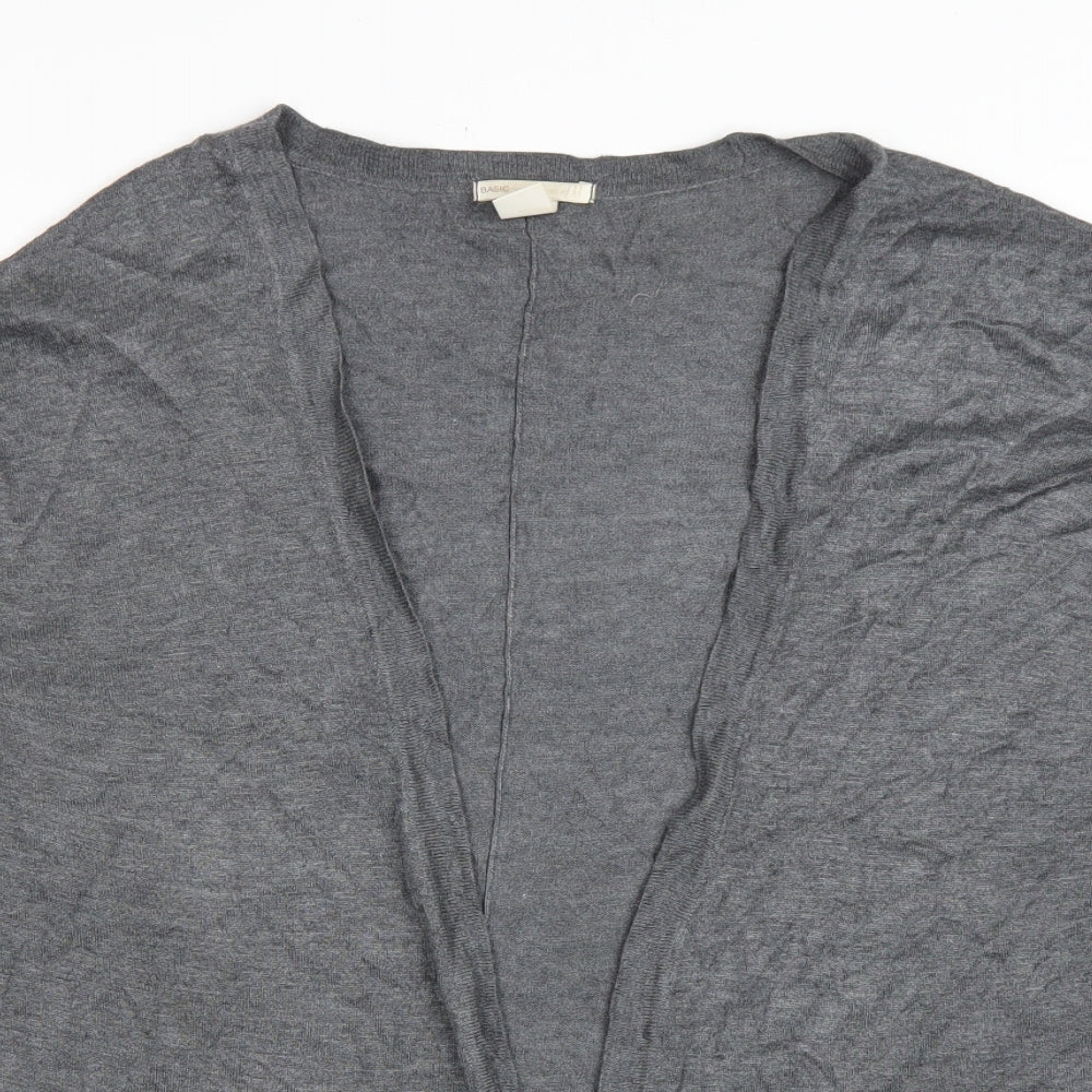 Womens UK Size M H&M Grey Cardigan Jumper