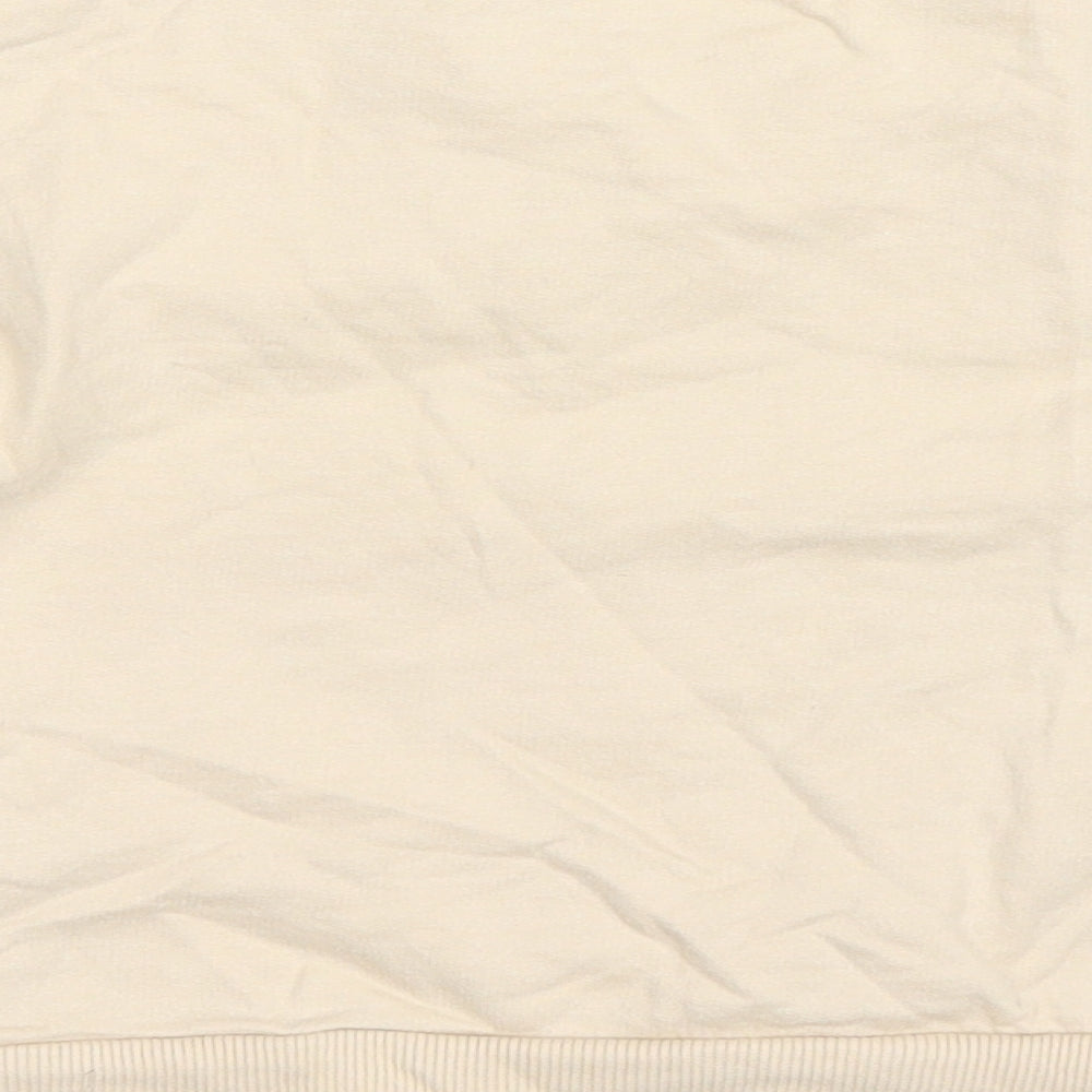 George Baby Beige Basic T-Shirt Size 12-18 Months Round Neck Snap - Big Things Start Small