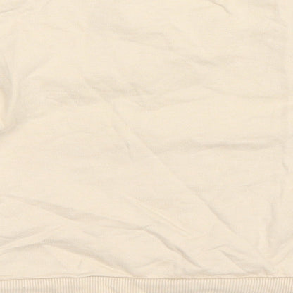 George Baby Beige Basic T-Shirt Size 12-18 Months Round Neck Snap - Big Things Start Small