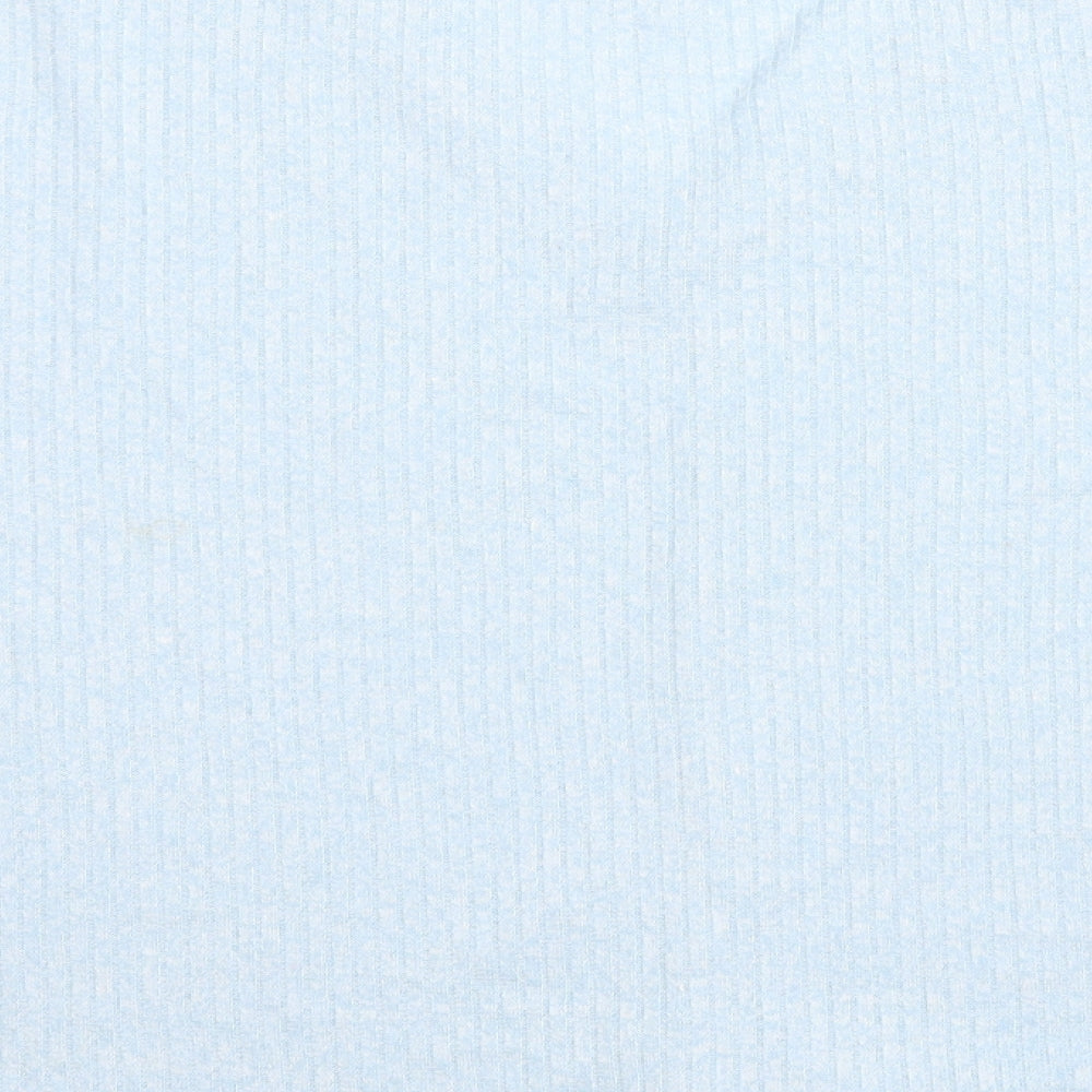 TU Womens Blue V-Neck Viscose Pullover Jumper Size 12