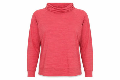 NEXT Womens Red Polyester Basic T-Shirt Size 12 Roll Neck