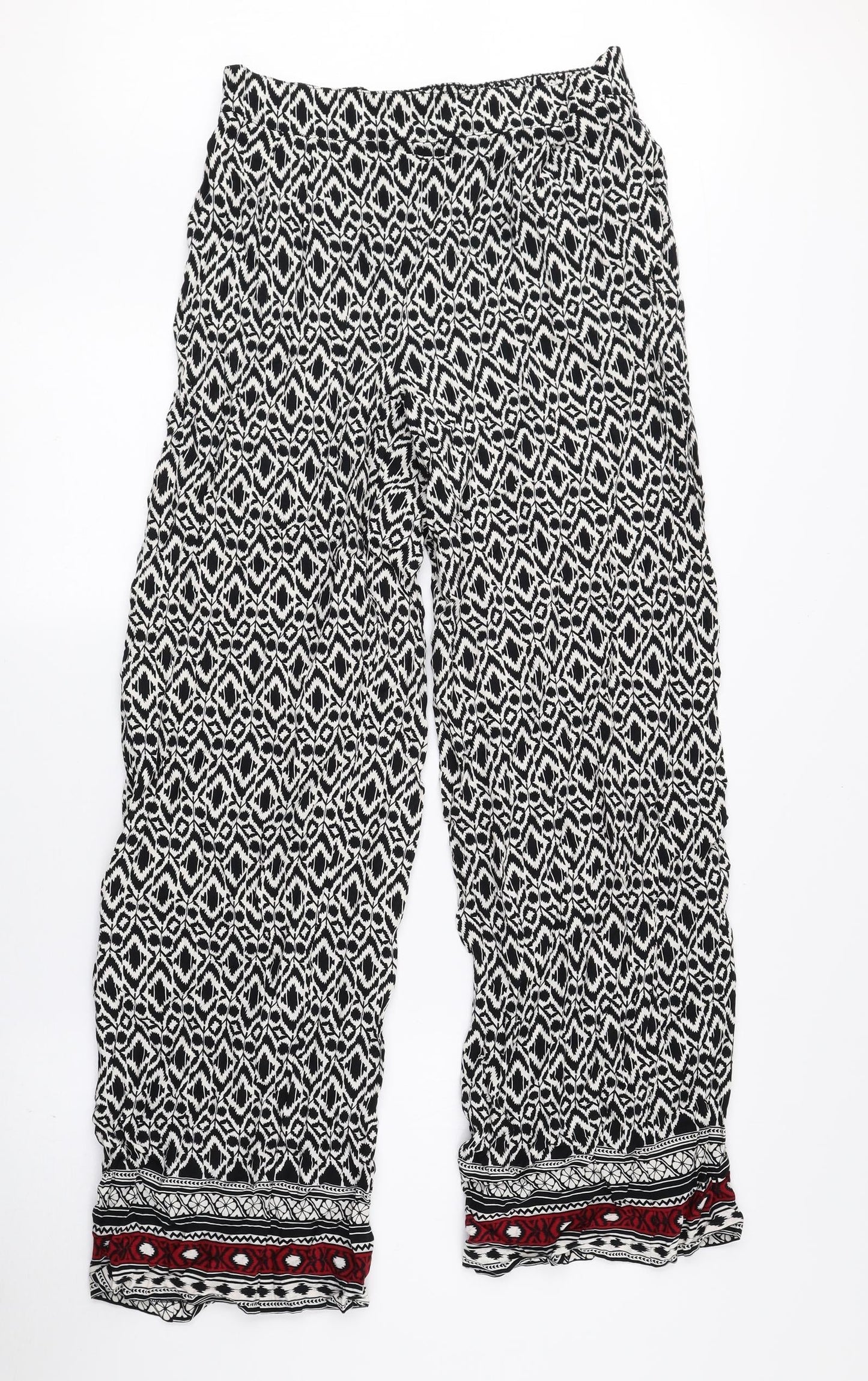 Womens UK Size 8 Papaya Regular Fit Bloomer Multicoloured Trousers