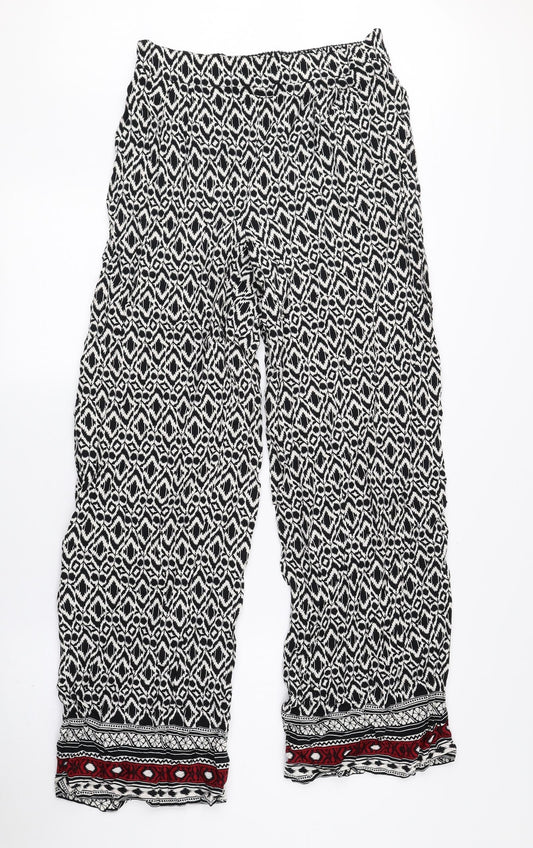 Womens UK Size 8 Papaya Regular Fit Bloomer Multicoloured Trousers