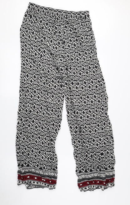 Womens UK Size 8 Papaya Regular Fit Bloomer Multicoloured Trousers