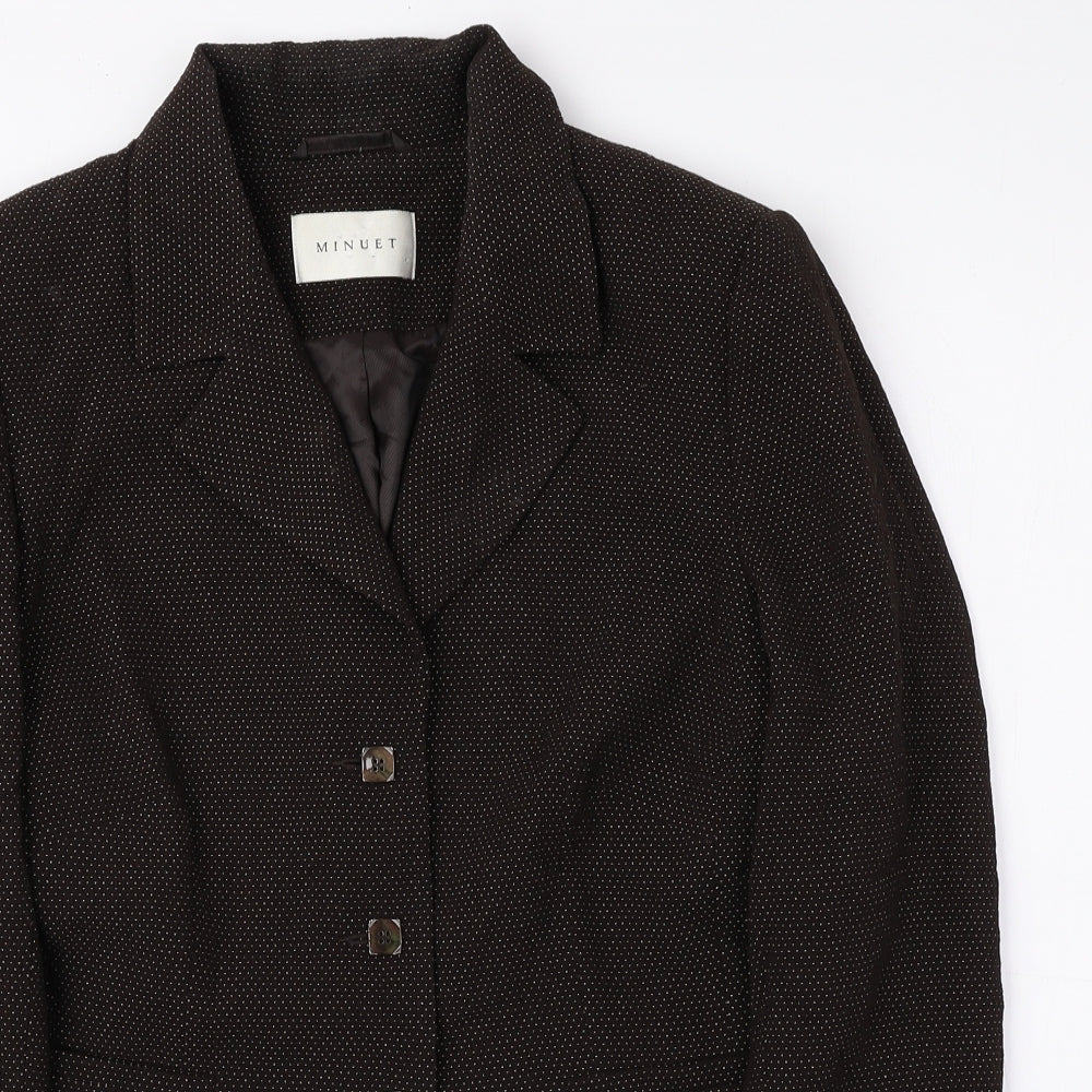 Womens UK Size 12 MINUET Brown Jacket