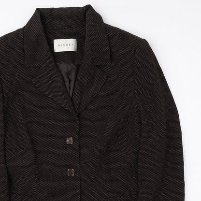 Womens UK Size 12 MINUET Brown Jacket
