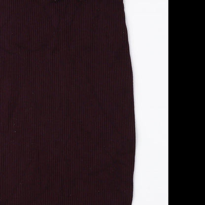 H&M Womens Red Polyester Peasant Skirt Size S