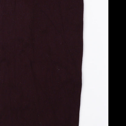 H&M Womens Red Polyester Peasant Skirt Size S