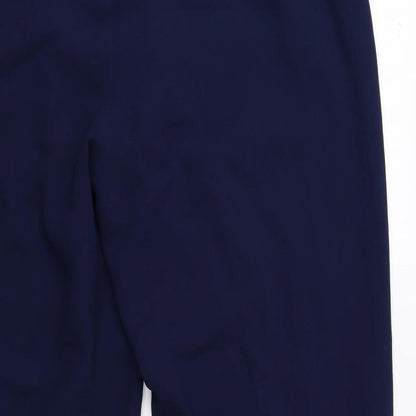 R&M Richards Womens Blue Acetate Trousers Size 12 L26 in Regular Zip