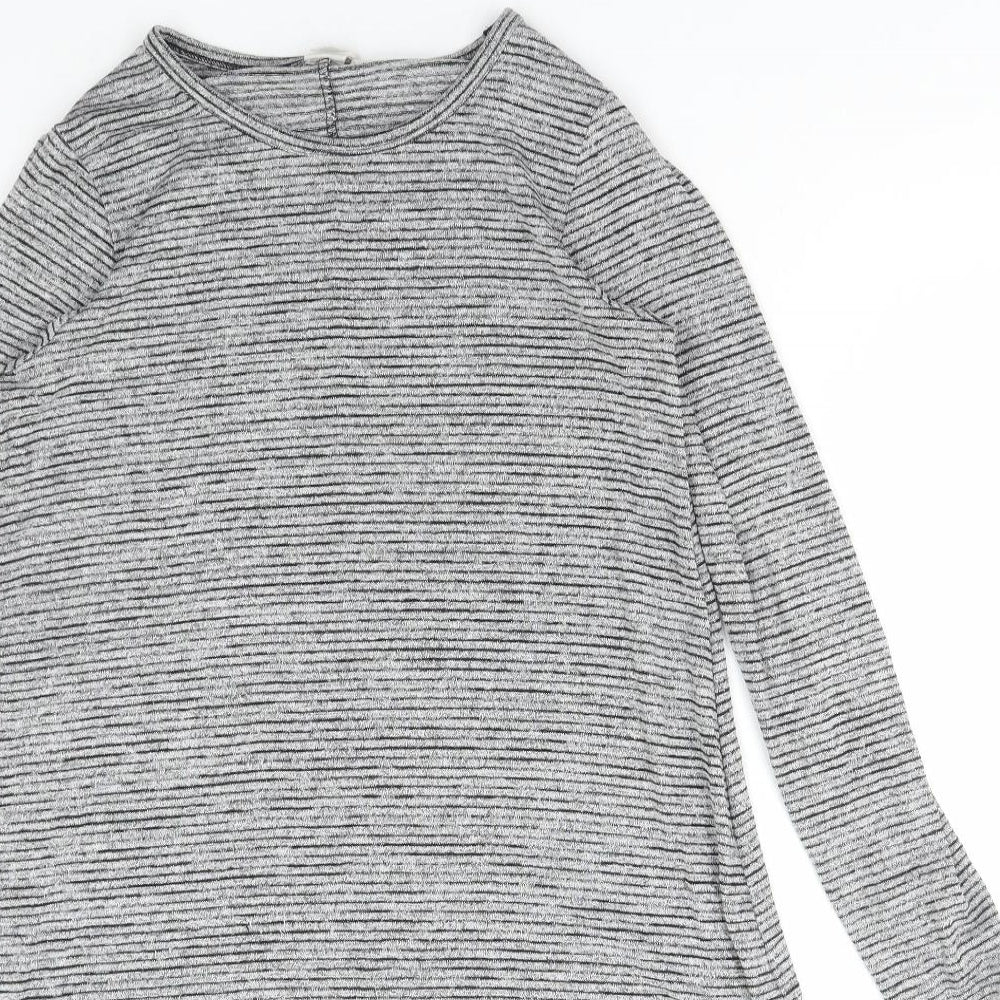 Gap Womens Grey Polyester A-Line Size M Round Neck Pullover
