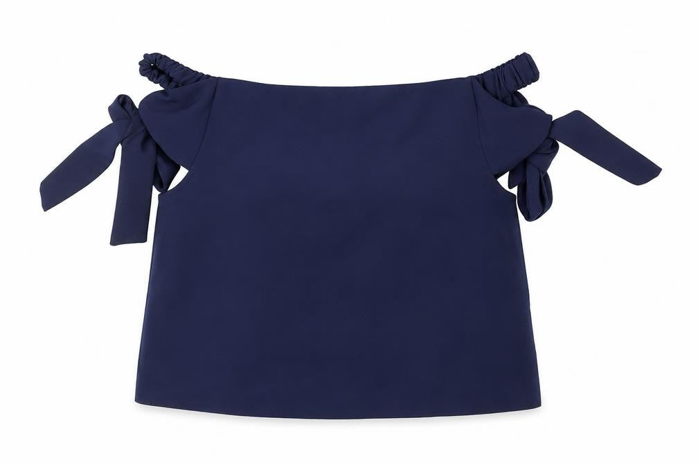 Womens UK Size 10 Topshop Blue Basic Blouse