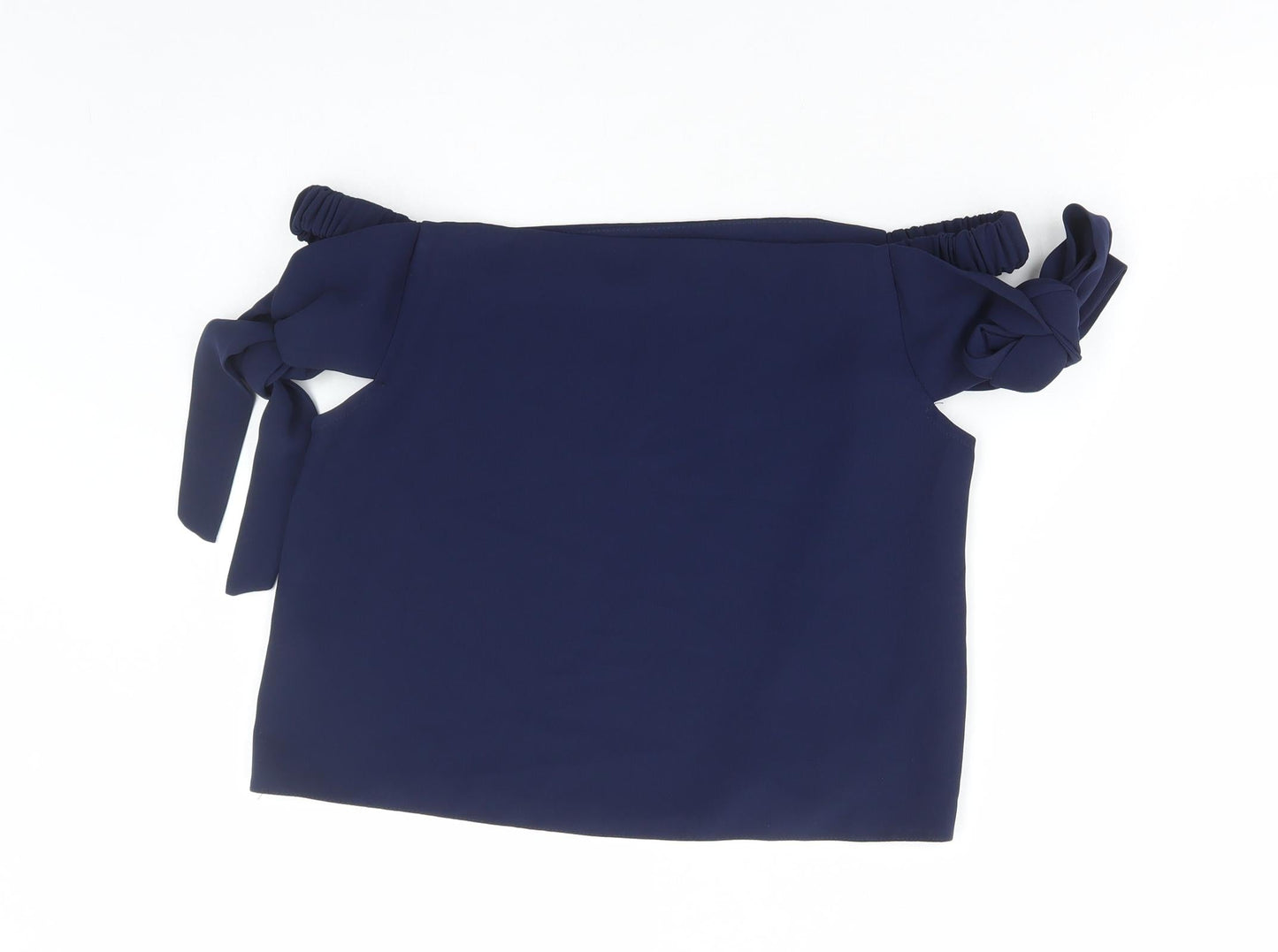 Womens UK Size 10 Topshop Blue Basic Blouse