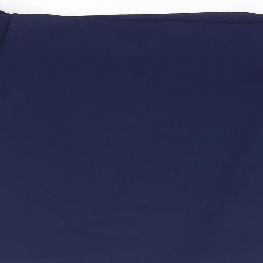 Womens UK Size 10 Topshop Blue Basic Blouse
