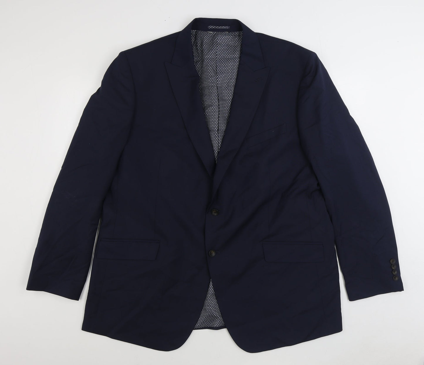 Mens UK Size 44 Marks and Spencer Regular Blue Suit Jacket