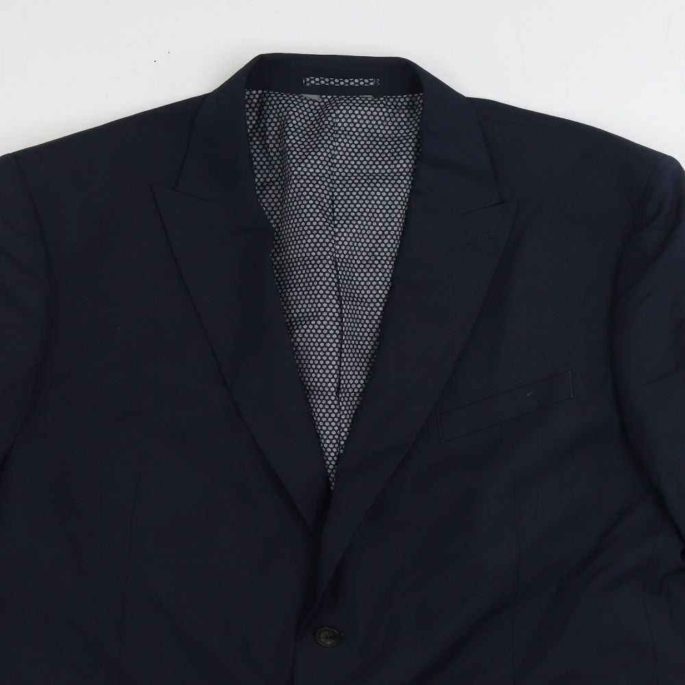 Mens UK Size 44 Marks and Spencer Regular Blue Suit Jacket