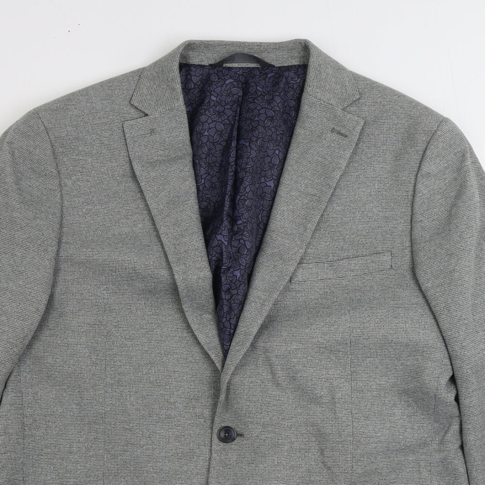Mens UK Size 42 Marks and Spencer Regular Grey Suit Jacket