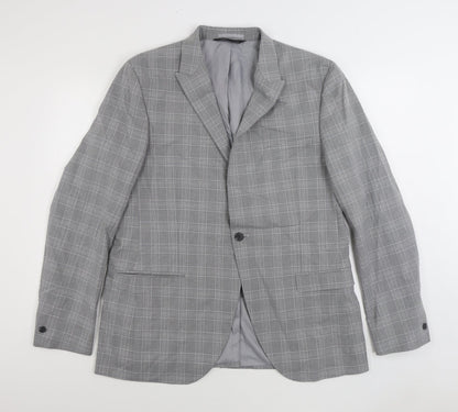 Mens UK Size 44 Marks and Spencer Regular Grey Suit Jacket