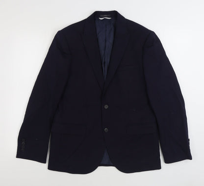 Mens UK Size 40 Marks and Spencer Regular Blue Suit Jacket