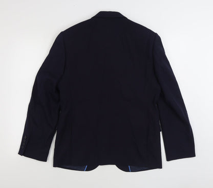 Mens UK Size 40 Marks and Spencer Regular Blue Suit Jacket