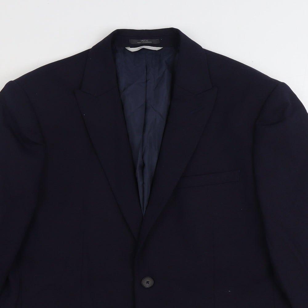 Mens UK Size 40 Marks and Spencer Regular Blue Suit Jacket