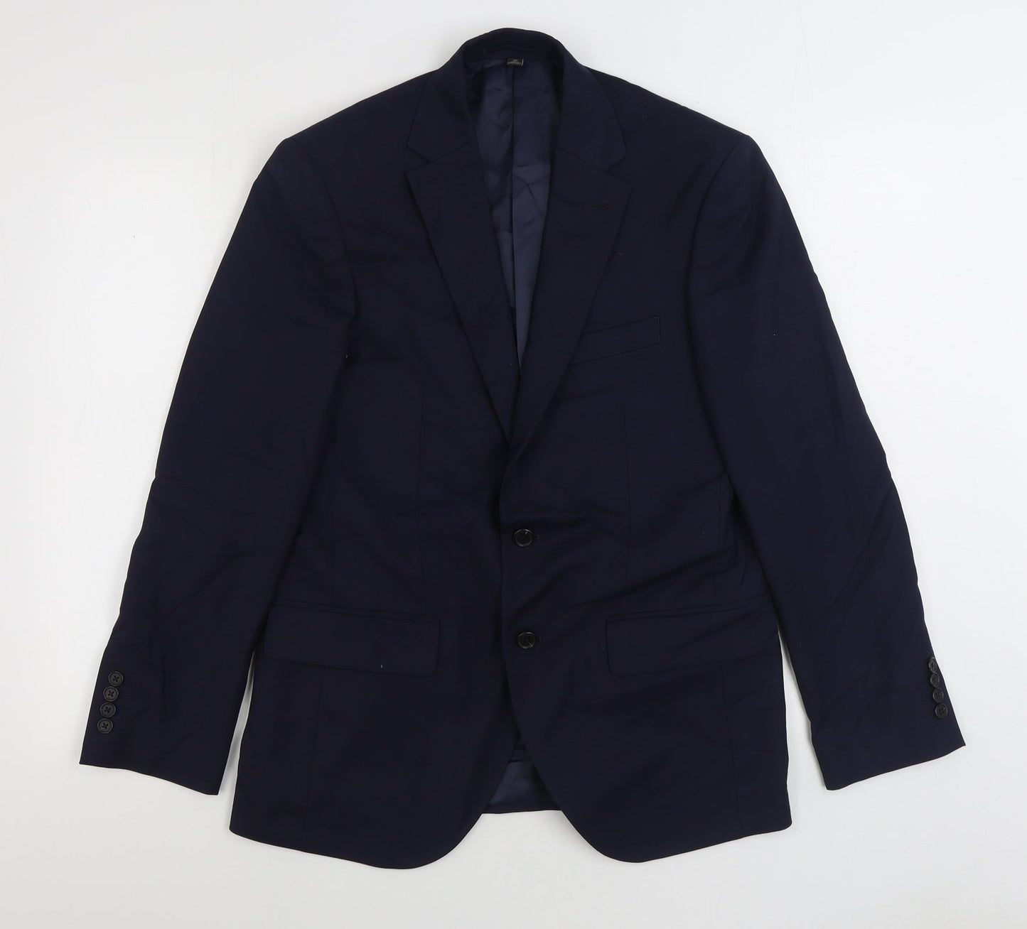 Mens UK Size 38 Marks and Spencer Regular Blue Suit Jacket