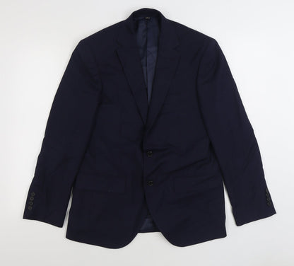 Mens UK Size 38 Marks and Spencer Regular Blue Suit Jacket