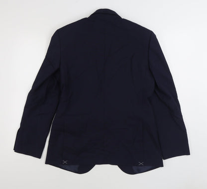Mens UK Size 38 Marks and Spencer Regular Blue Suit Jacket