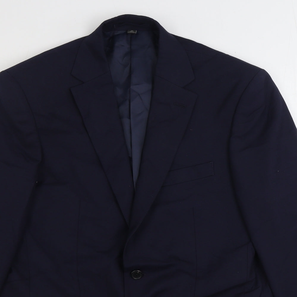 Mens UK Size 38 Marks and Spencer Regular Blue Suit Jacket