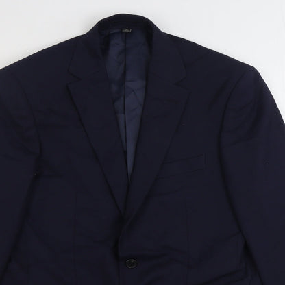 Mens UK Size 38 Marks and Spencer Regular Blue Suit Jacket