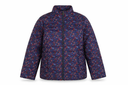 Womens UK Size L Anne De Lancay Blue Quilted Coat