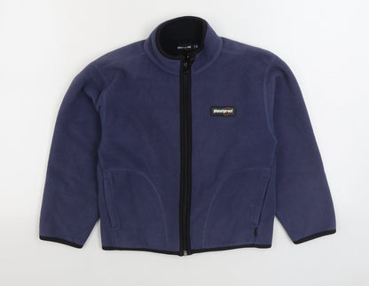 PlanetProof Boys Blue Jacket Size 7-8 Years Zip