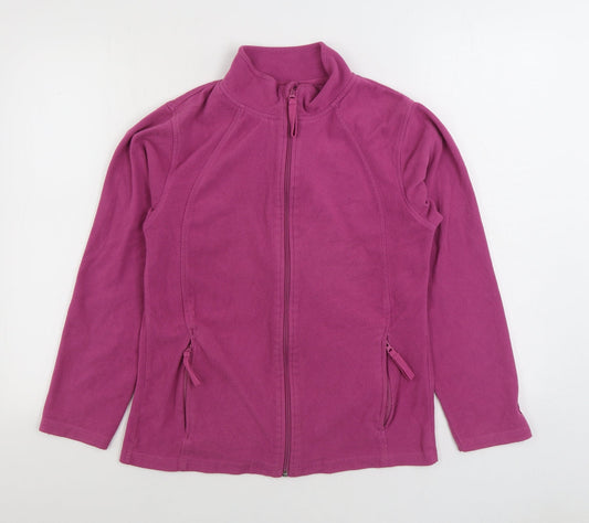 Avenue Womens Pink Jacket Size S Zip