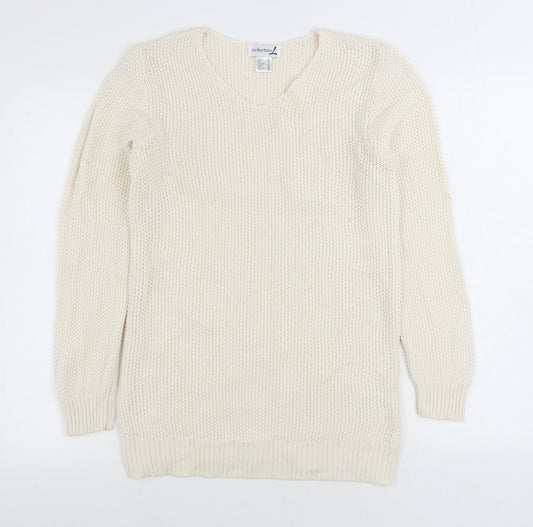 Womens UK Size 14 Collection White Pullover Jumper