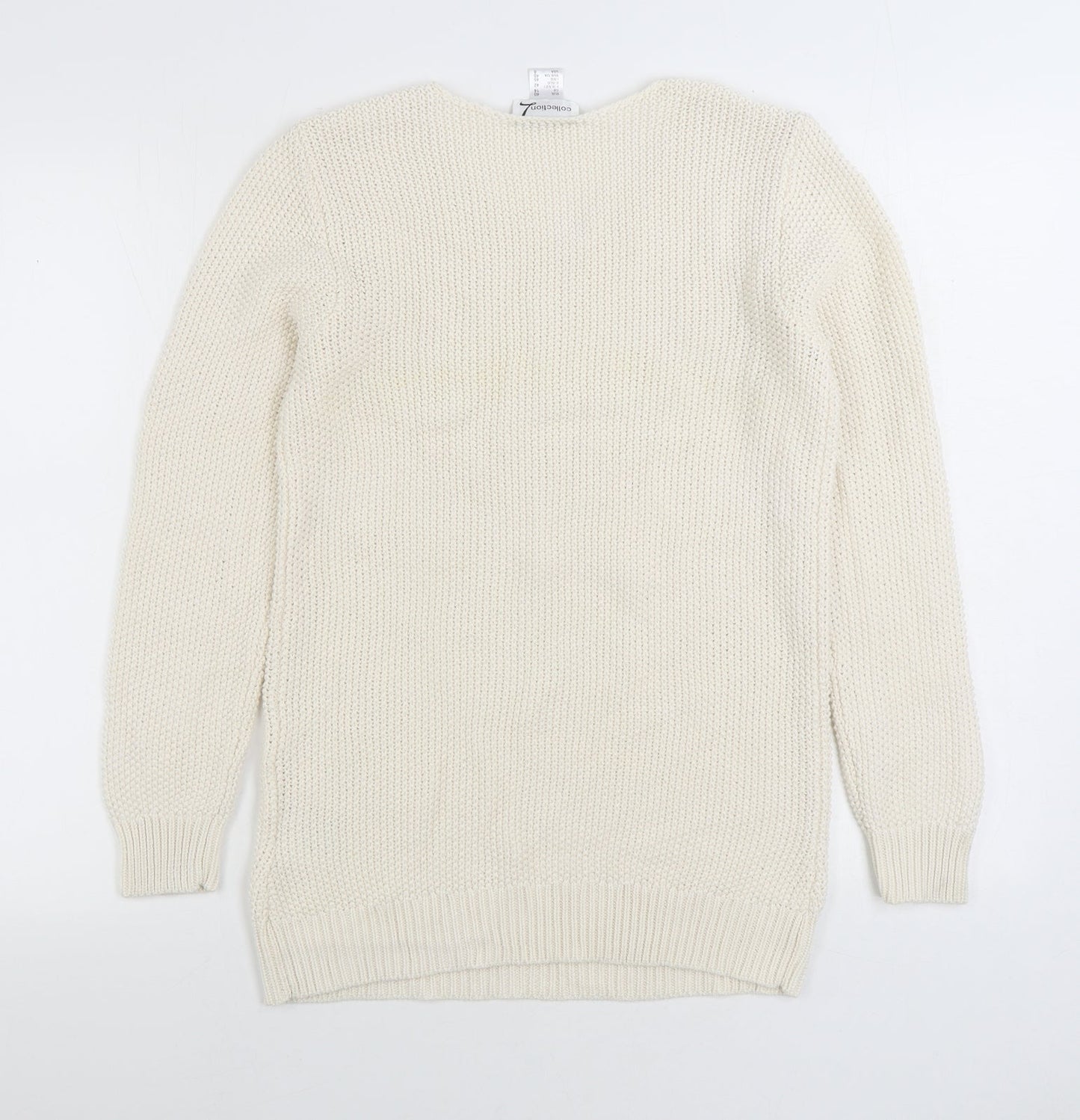 Womens UK Size 14 Collection White Pullover Jumper