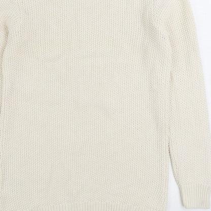 Womens UK Size 14 Collection White Pullover Jumper