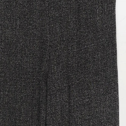 Sukhmani Womens Grey Polyester Trousers Size 10 L28 in Regular