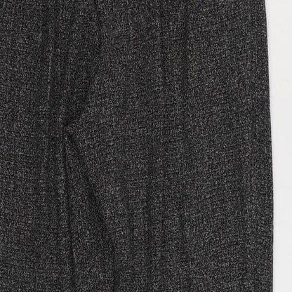 Sukhmani Womens Grey Polyester Trousers Size 10 L28 in Regular