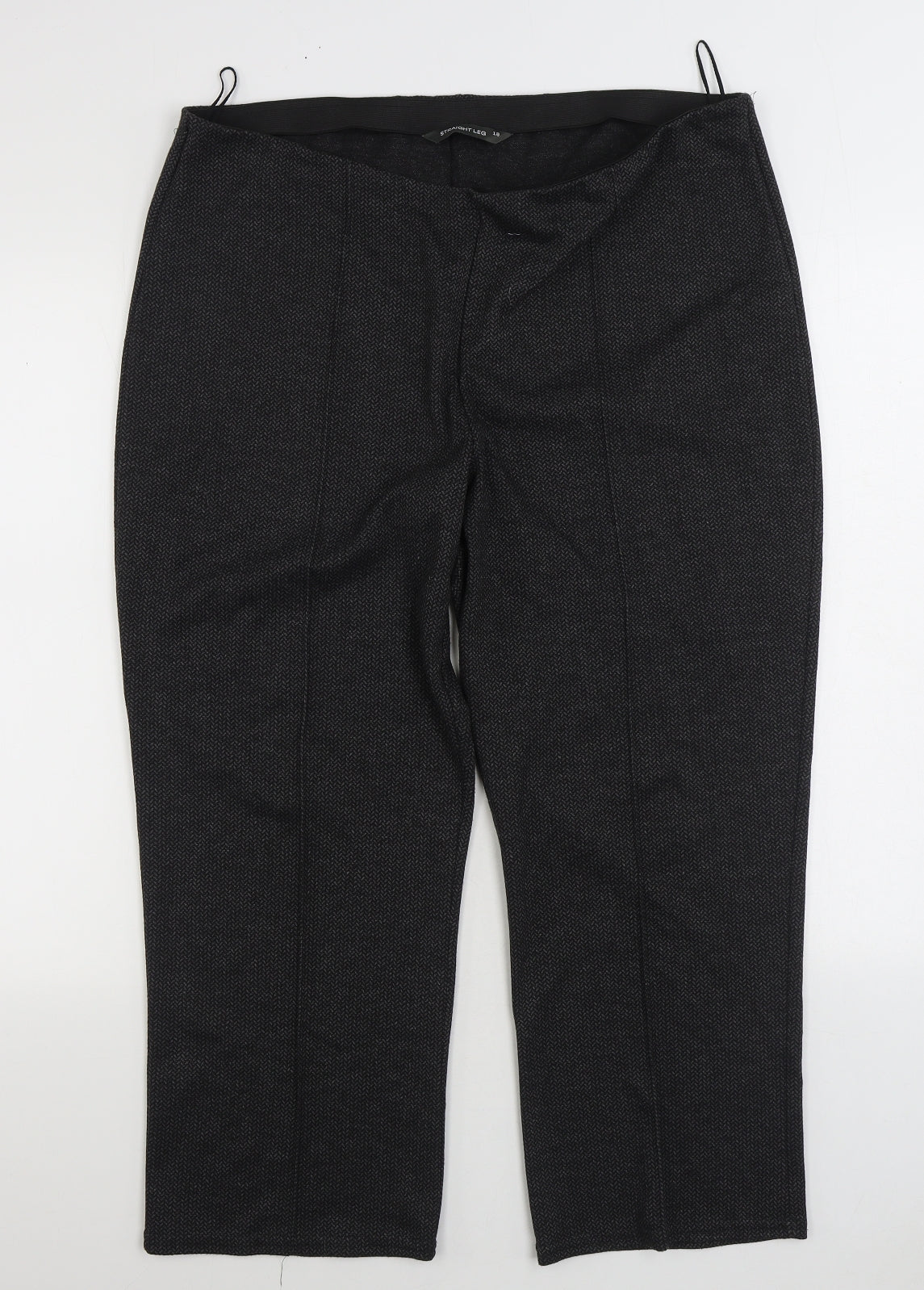Bonmarché Womens Grey Polyester Trousers Size 18 L25 in Regular