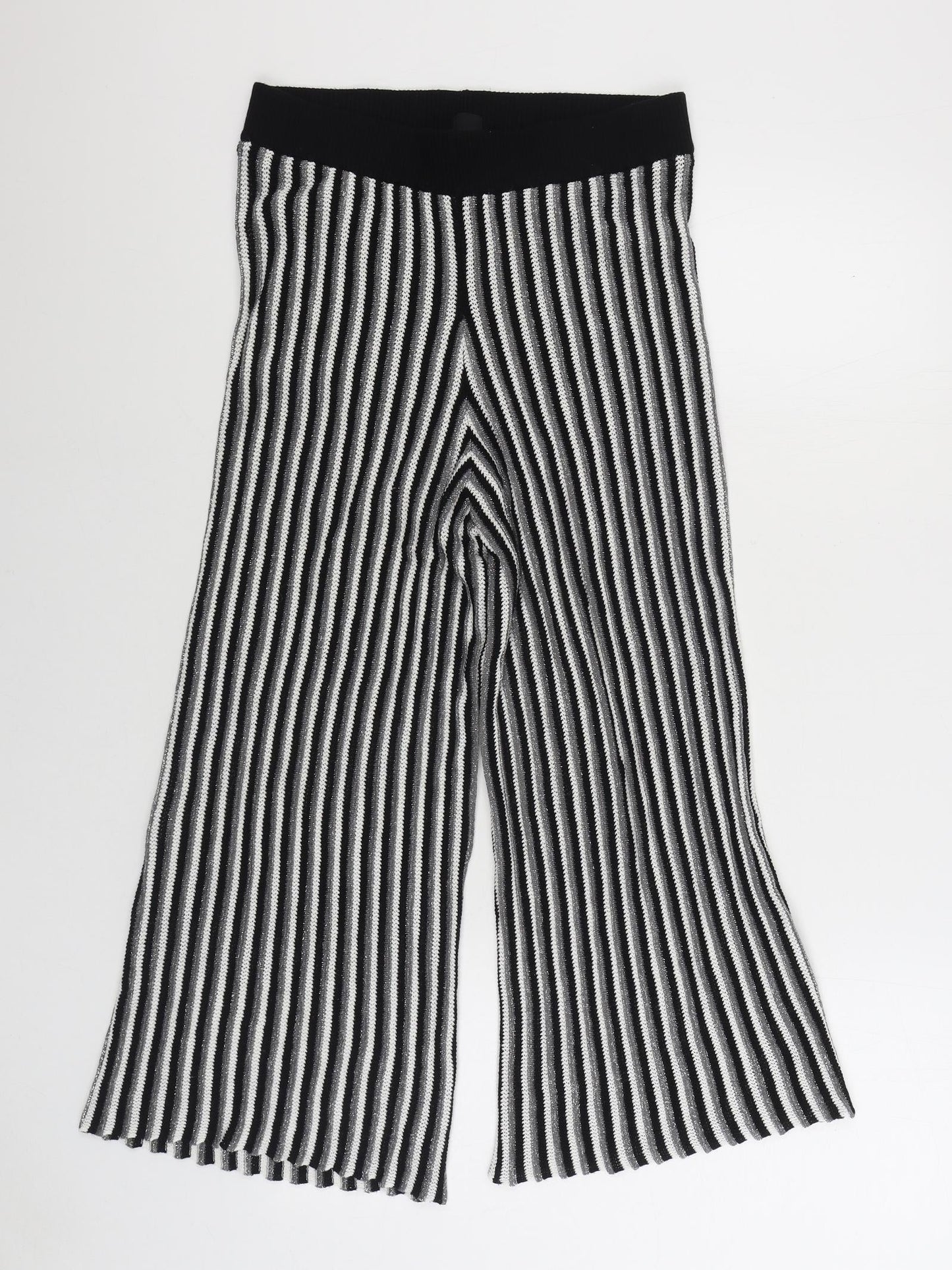 Womens UK Size 14 River Island Regular Fit Jogger Black Trousers
