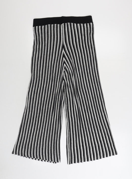 Womens UK Size 14 River Island Regular Fit Jogger Black Trousers