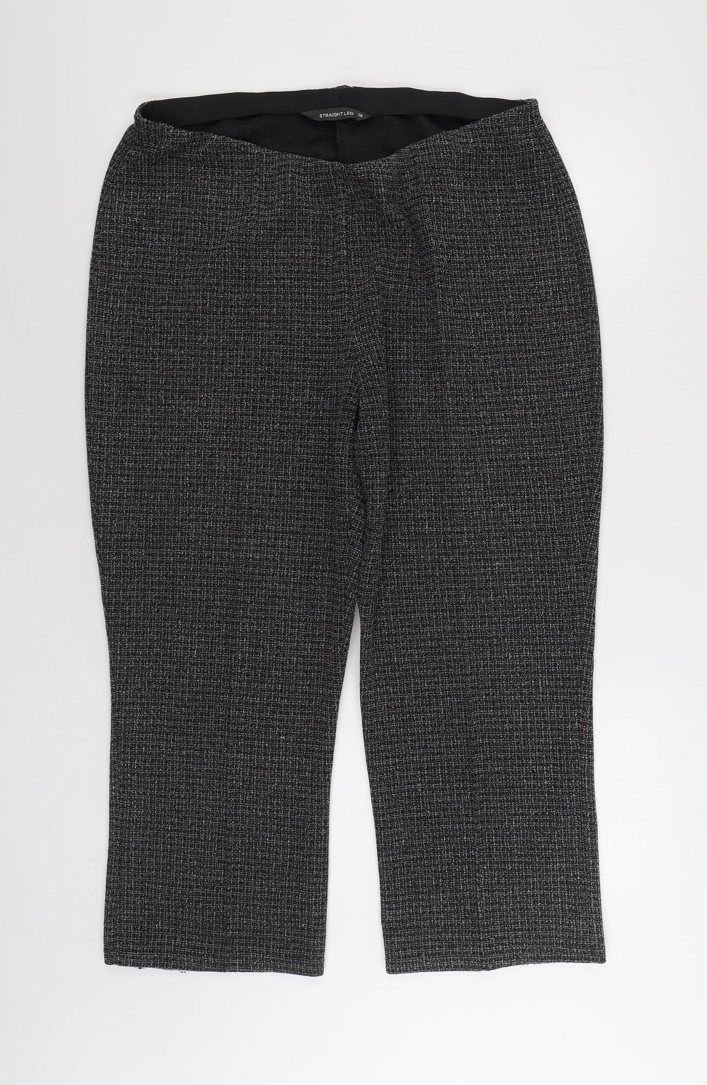 Bonmarché Womens Grey Polyester Trousers Size 18 L24 in Regular