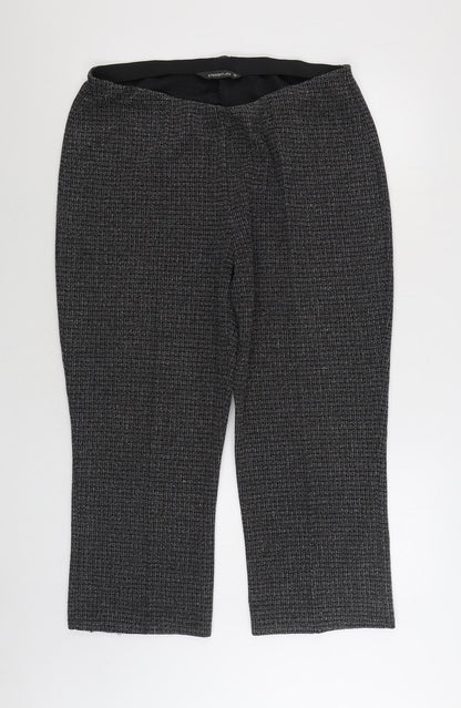 Bonmarché Womens Grey Polyester Trousers Size 18 L24 in Regular